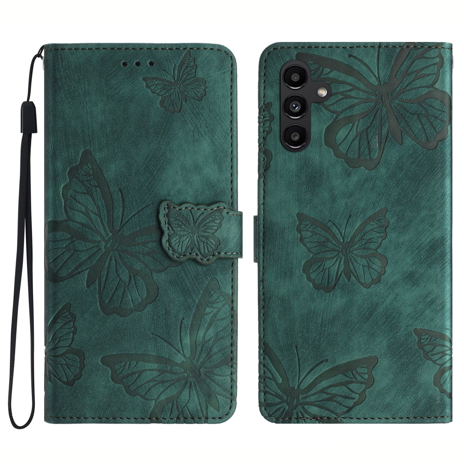 For Samsung Galaxy A54 5G Skin-touch Leather Stand Phone Case Butterfly Imprinted Wallet Cover For Samsung Galaxy A54 5G Skin-touch Leather Stand Phone Case Butterfly Imprinted Wallet Cover